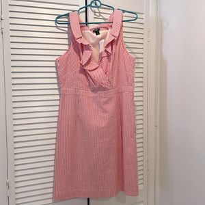 JCrew seersucker dress, size 10.